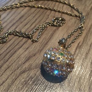 Xanadu Rhinestone Watch Necklace